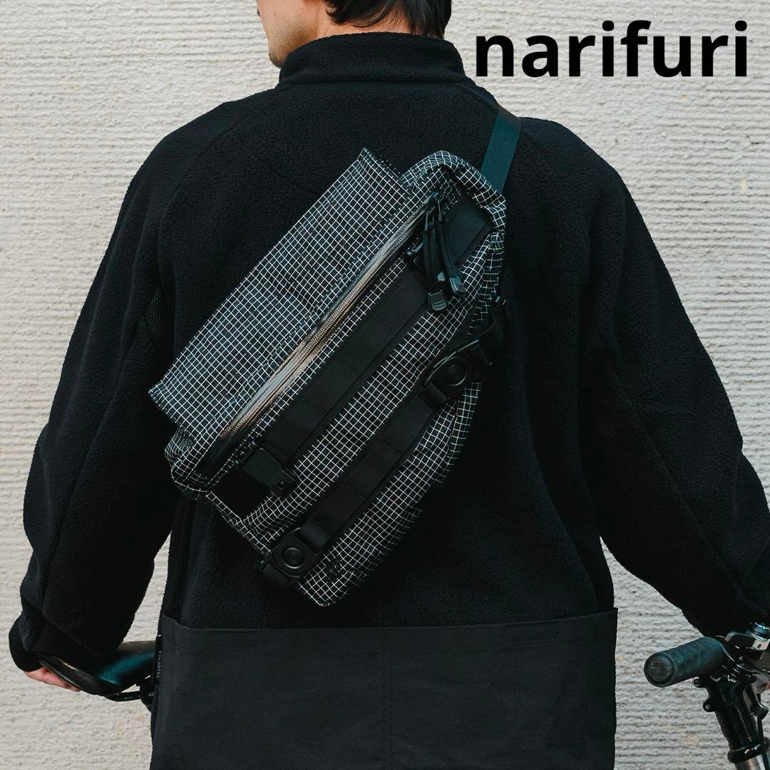 narifuri ナリフリ　Tsunooga リップフレームボディバッグ　黒色
