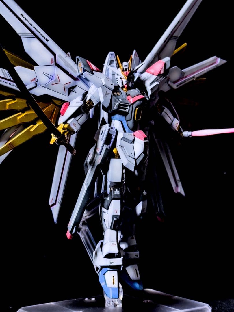 HG マイティーストライクフリーダムガンダム グラデーション塗装 塗装済み完成品