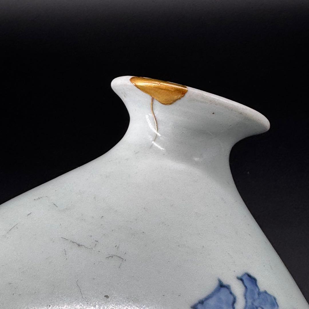 染付　徳利　箱付き