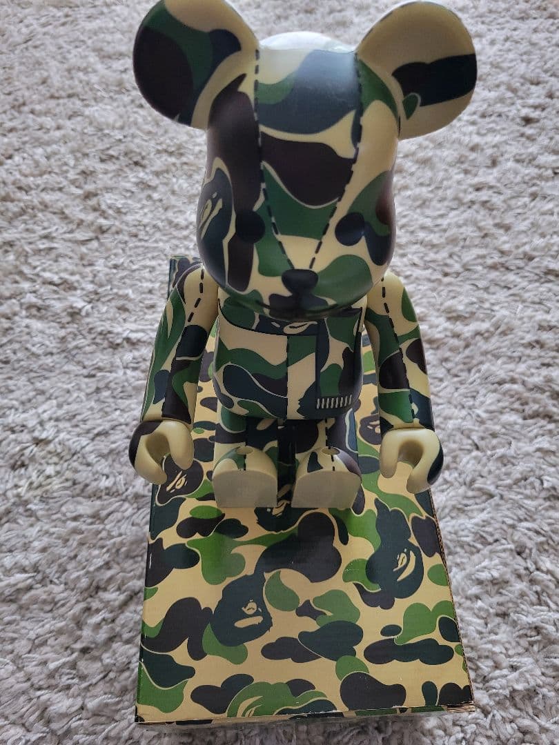 ベアブリック 迷彩柄 約28cm　エイプ