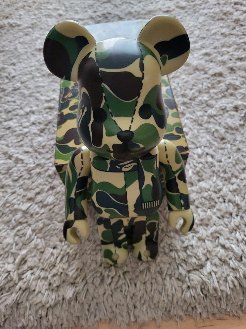 ベアブリック 迷彩柄 約28cm　エイプ