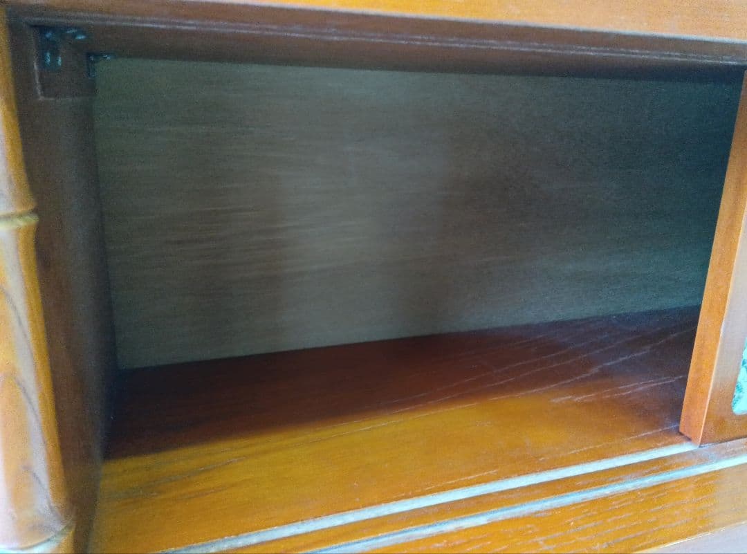 アケボノ　ビンテージ木製家具　ローボード 飾り棚 茶棚　置床　テレビ台　レトロ