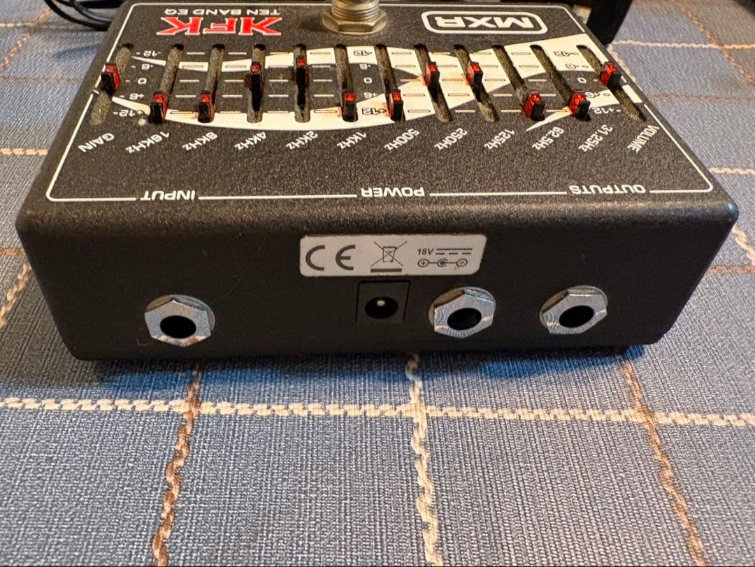 MXR KFK1 Ten Band EQ ケリー・キングモデル 18Vアダプター