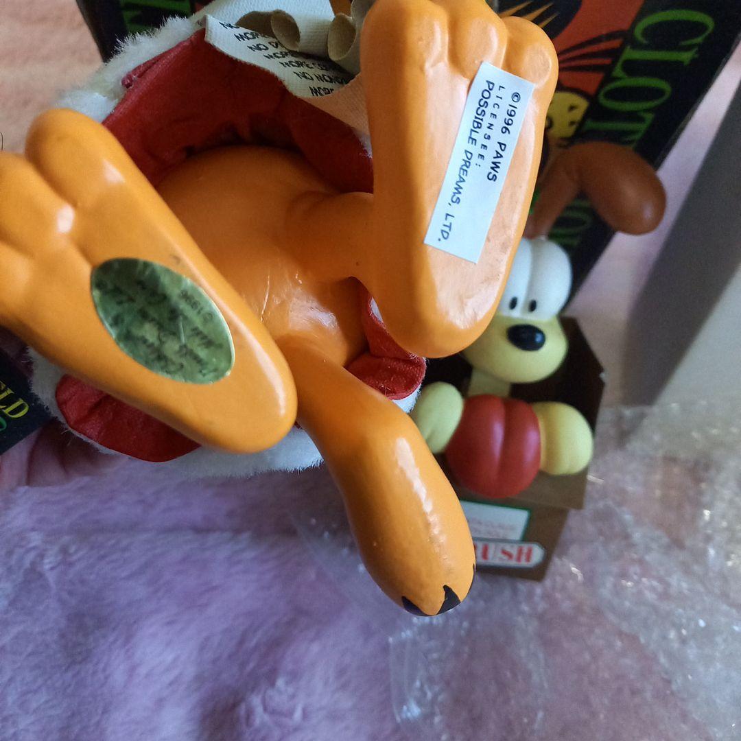 ヴィンテージ☆コレクター珍品☆1996☆ガーフィールド。クリスマス☆サンタ置物☆