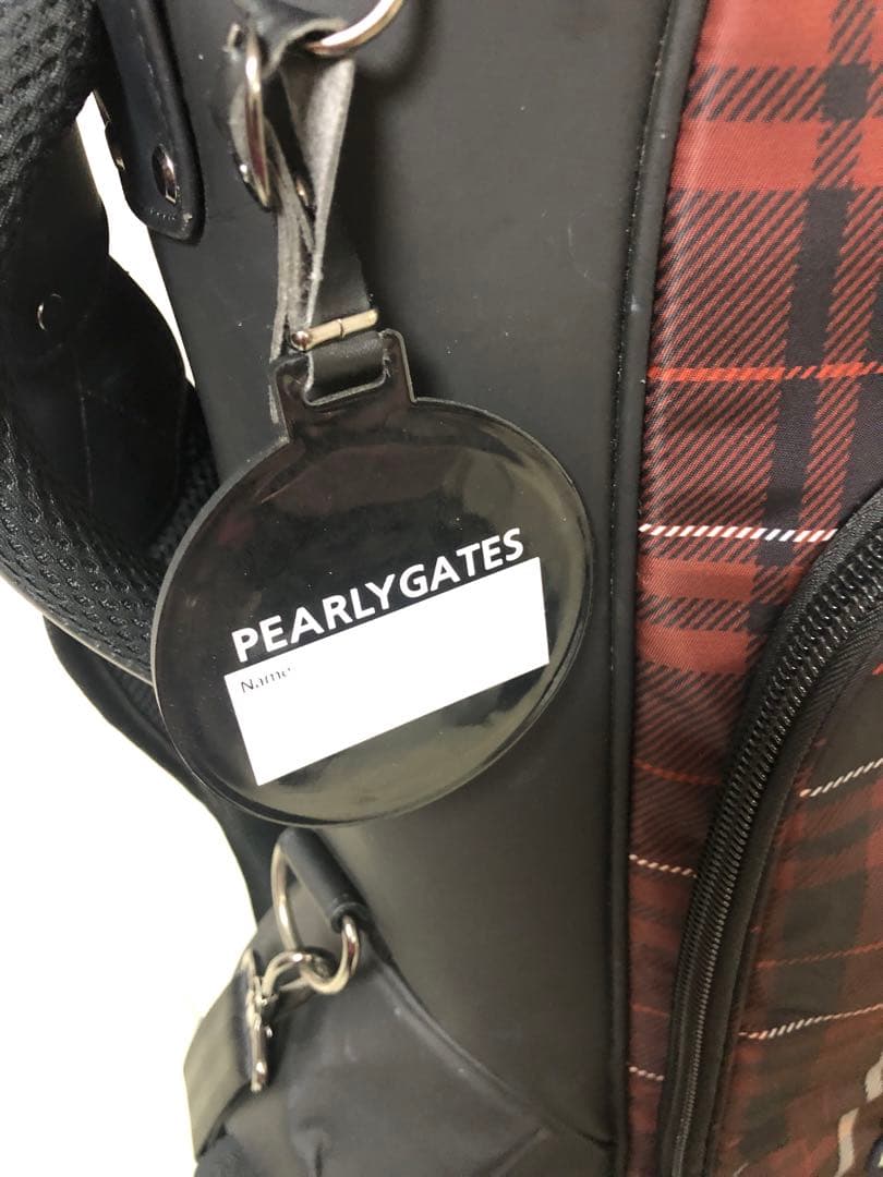 PEARLY GATES チェック柄 キャディバッグ　ヘッドカバー8点
