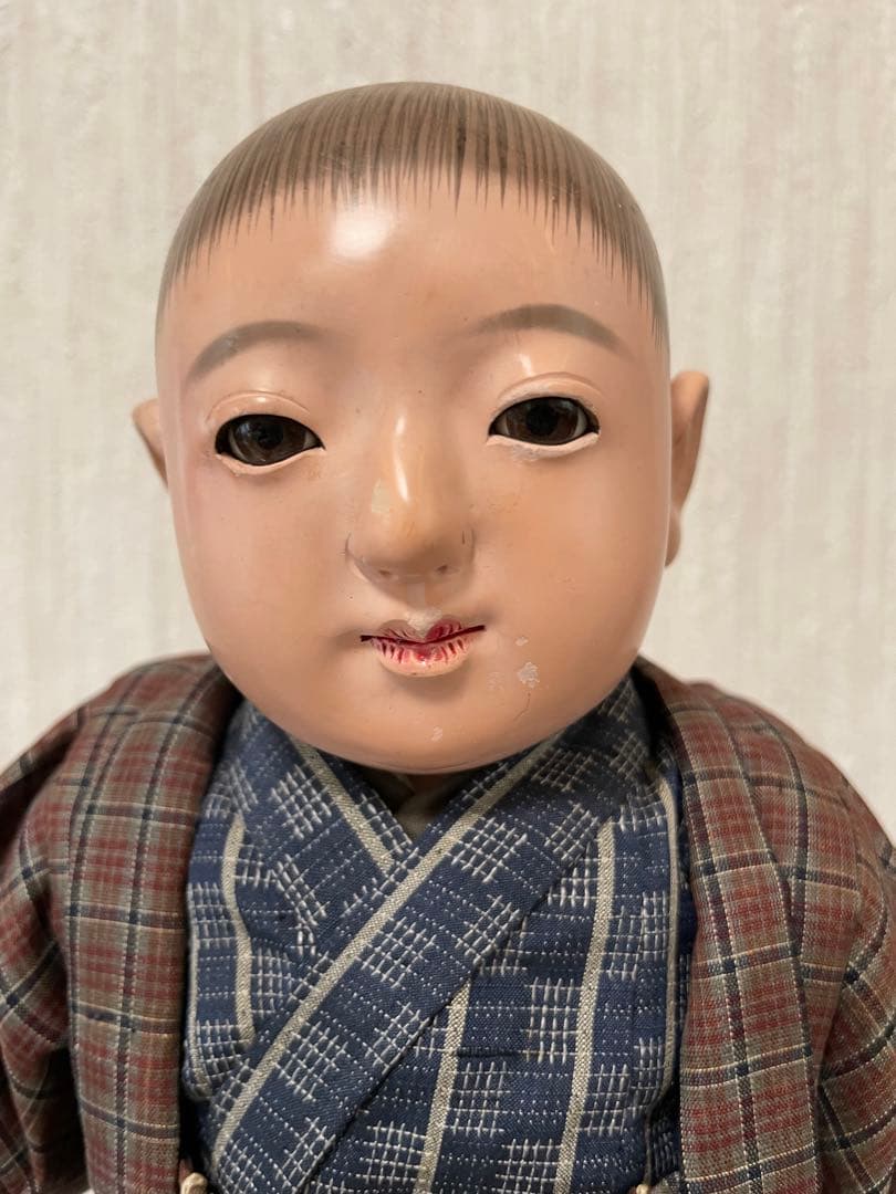 市松人形⑧ 明治初期 春光 アンティーク ヴィンテージ レトロ 日本人形 着物