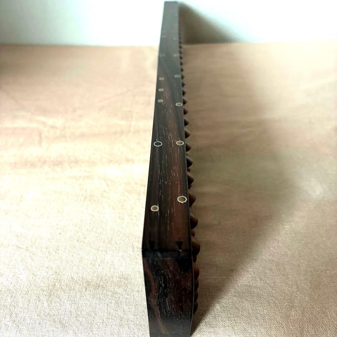 【業界の立役者 美術品級】雲州そろばん 岡田光信【最高級の梅玉 縞黒檀 27桁】