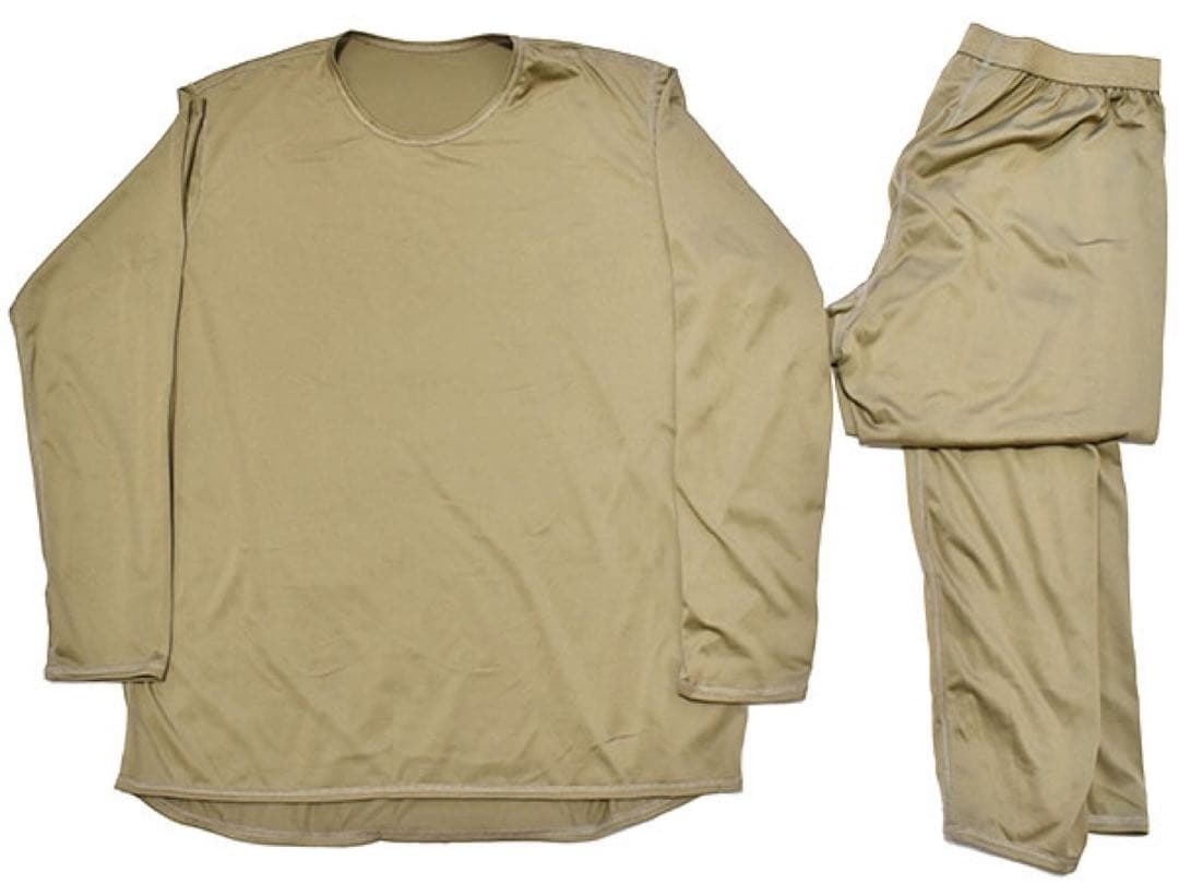 米軍実物 GEN3 ECWCS LEVEL1 シャツパンツセットコヨーテ S-S