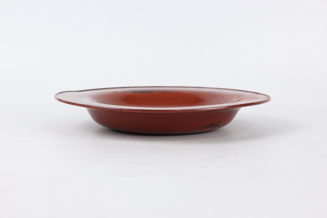 木製漆塗 根来 丸盆 煎茶盆 仏教美術 唐物 独酎盆 酒器盆 ED11-31