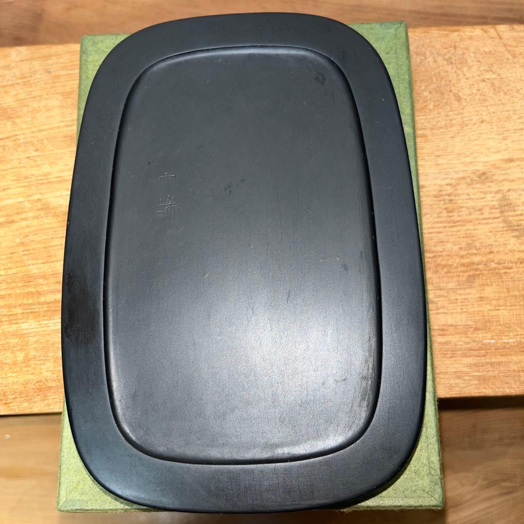 ⭕️雨端硯　梅寿研　12代　雨宮弥兵衛　手間がかかる特殊研　美しい姿　女性好み作品