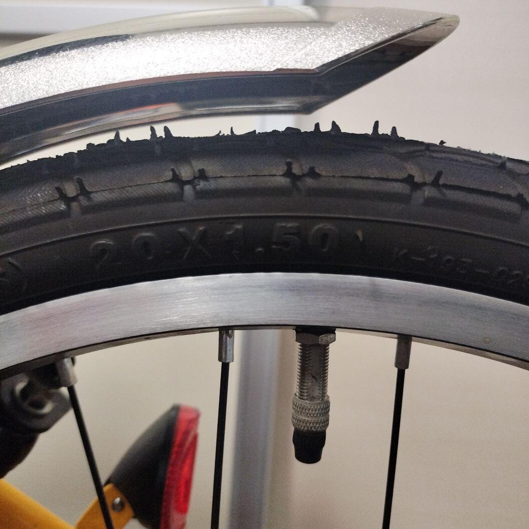 【引き取り可能な方】折りたたみ自転車（HUMMER ハマー） イエロー