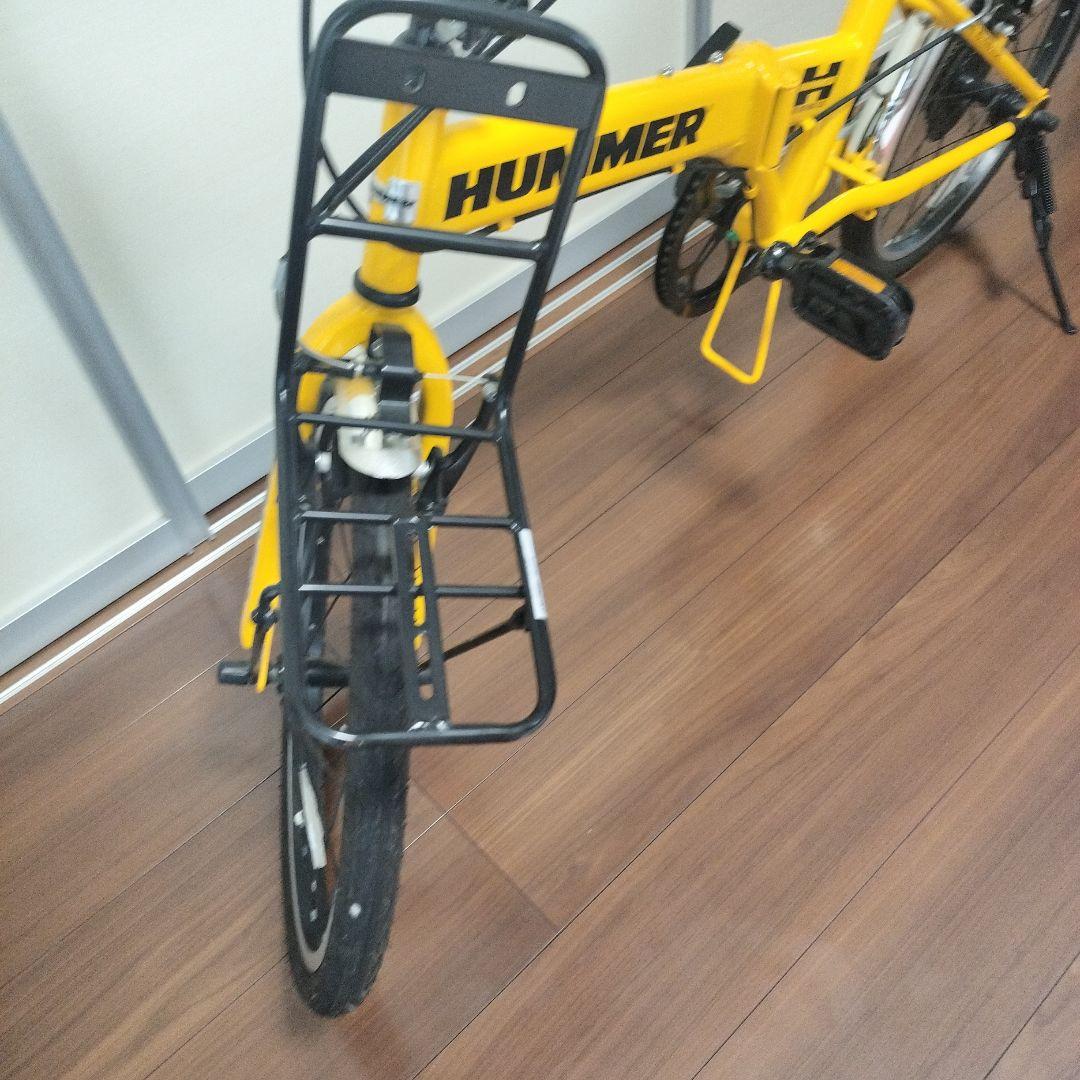 【引き取り可能な方】折りたたみ自転車（HUMMER ハマー） イエロー