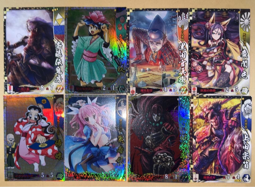 戦国大戦 SS EX 53枚　上杉謙信 雑賀孫市 服部半蔵 初芽 直江兼続 まつ