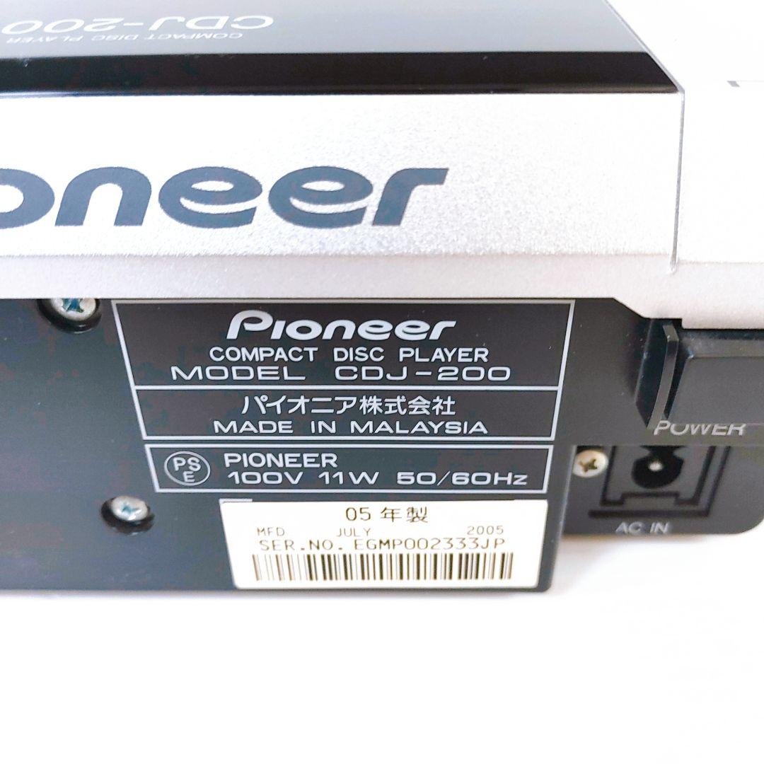 Pioneer パイオニア CDJ-200 DJ用CDプレーヤー