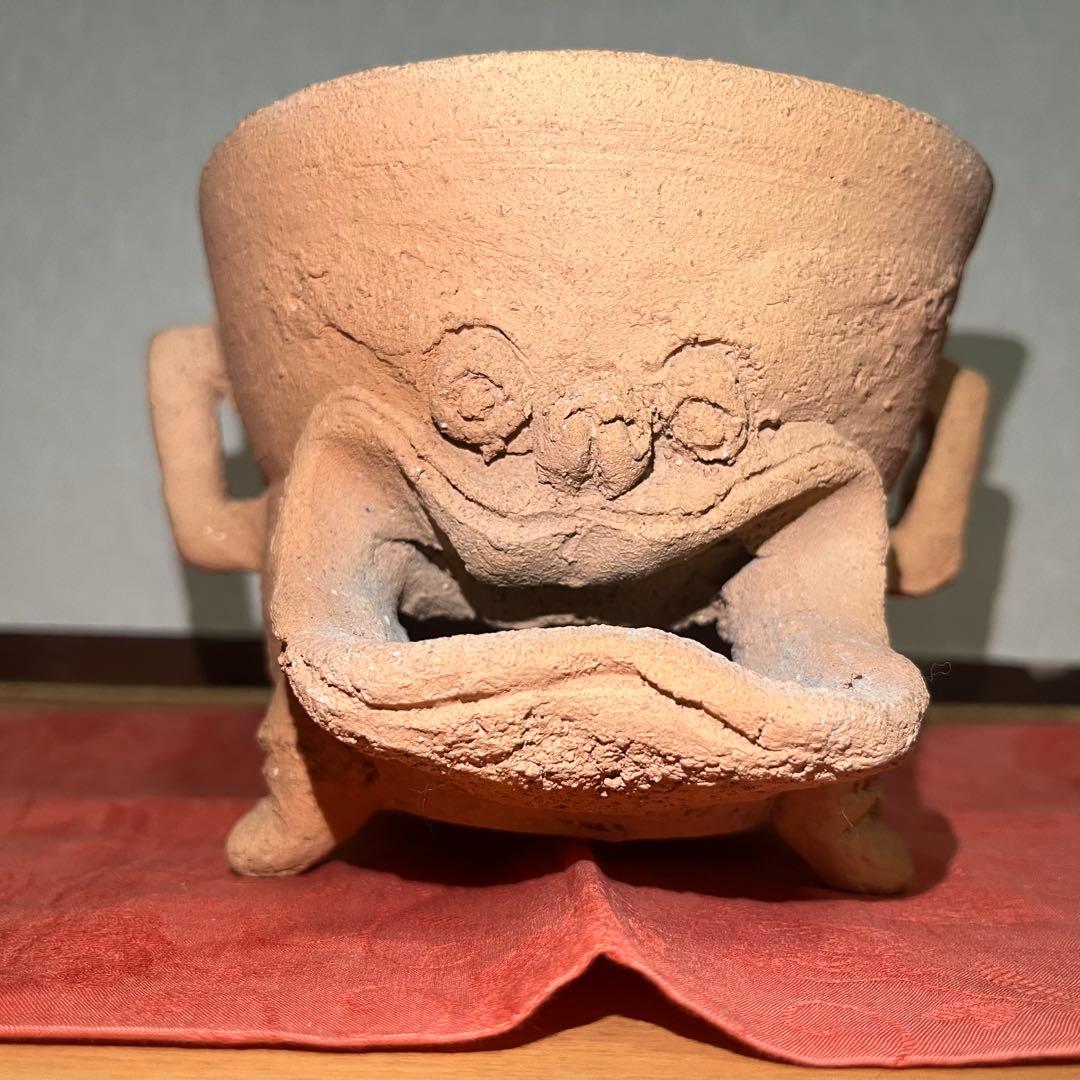 鈴*木様 煎茶道具　炉　鬼面地小爐　一方堂造