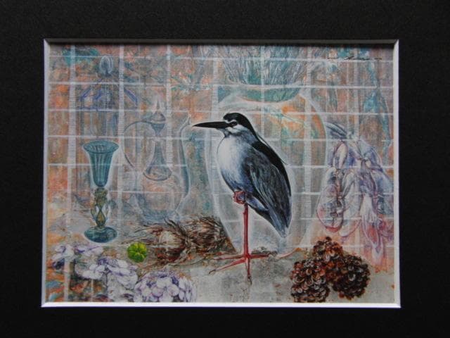 相田幸男、【画室一隅…四季】、希少な大判額装用画集より、美品、日本人画家