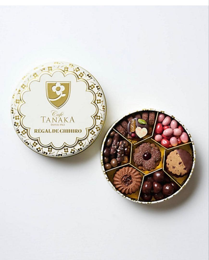 未開封　レーヴドフルール　サントメ　丸缶　カフェタナカ　限定品　バレンタイン