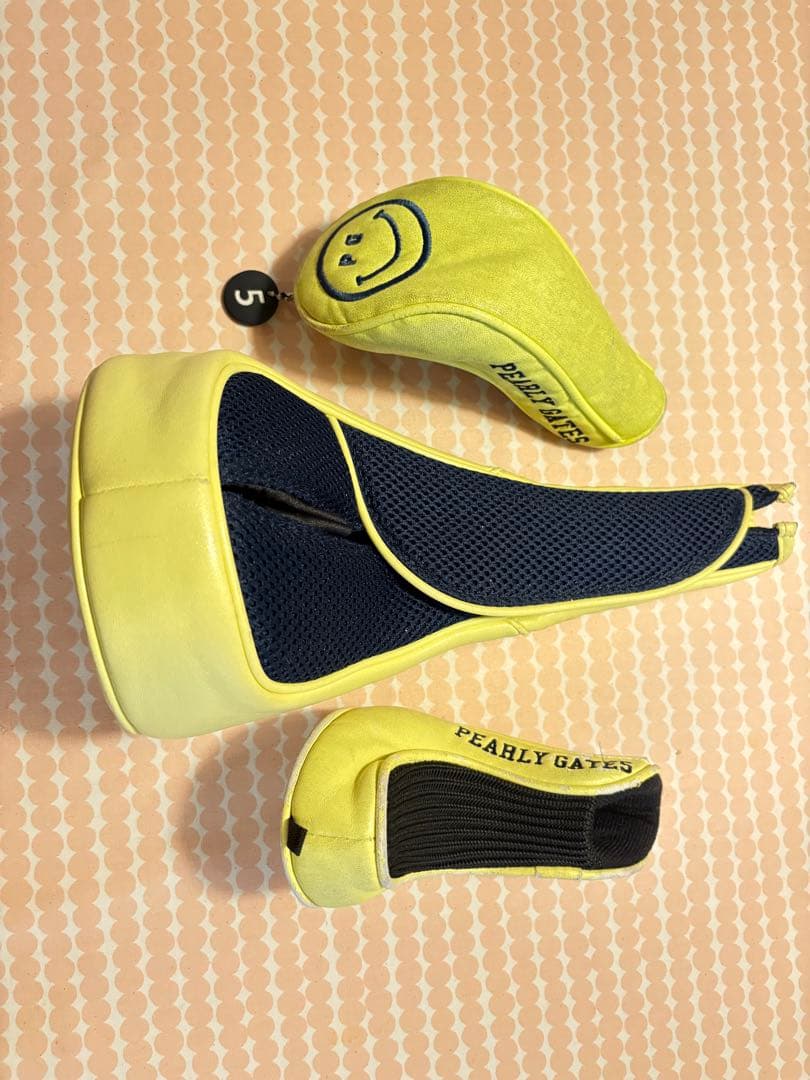 PEARLY GATES キャディバッグ ＆ヘッドカバーセット89 イエロー