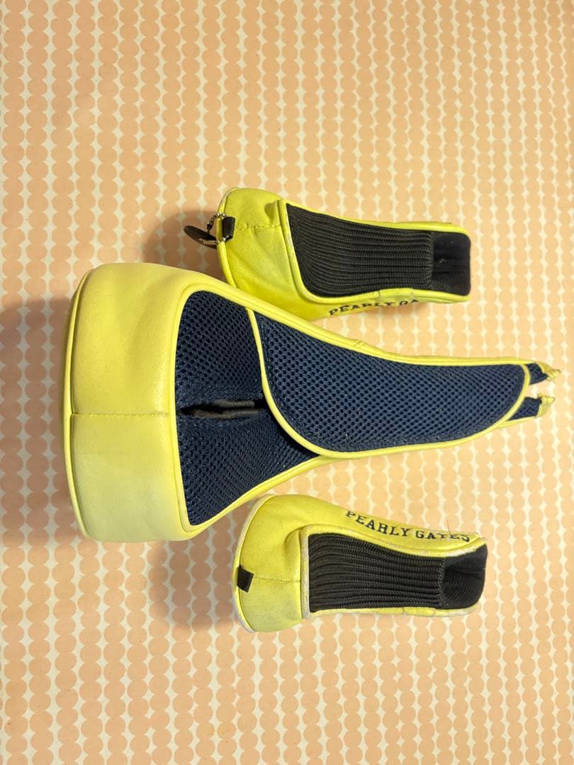 PEARLY GATES キャディバッグ ＆ヘッドカバーセット89 イエロー