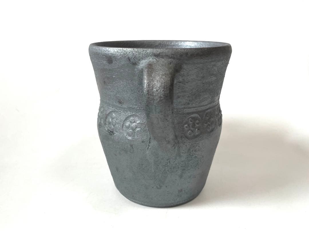 陶芸家　作家物　山本教行　鳥取　岩井窯　花器　花入　手付壺　民藝　民芸