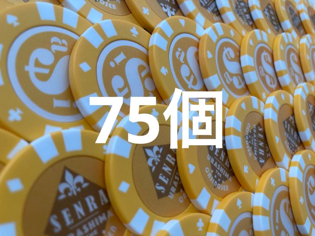 センラ カジノチップ 75個セット