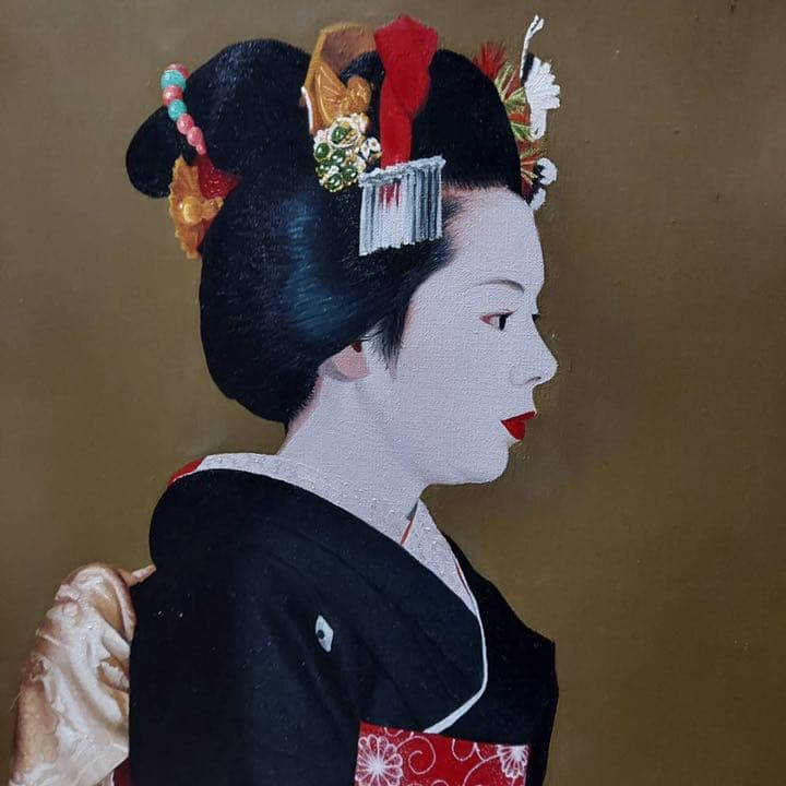 松井敏郎　絵画　装　原作　油絵