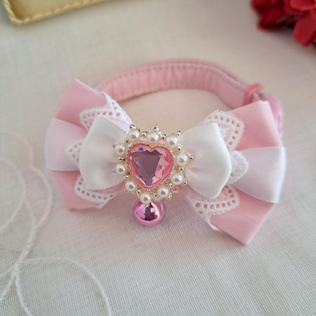 メルモママ、シングルリボン、バレンタインBOXわんちゃん猫ちゃん用首輪