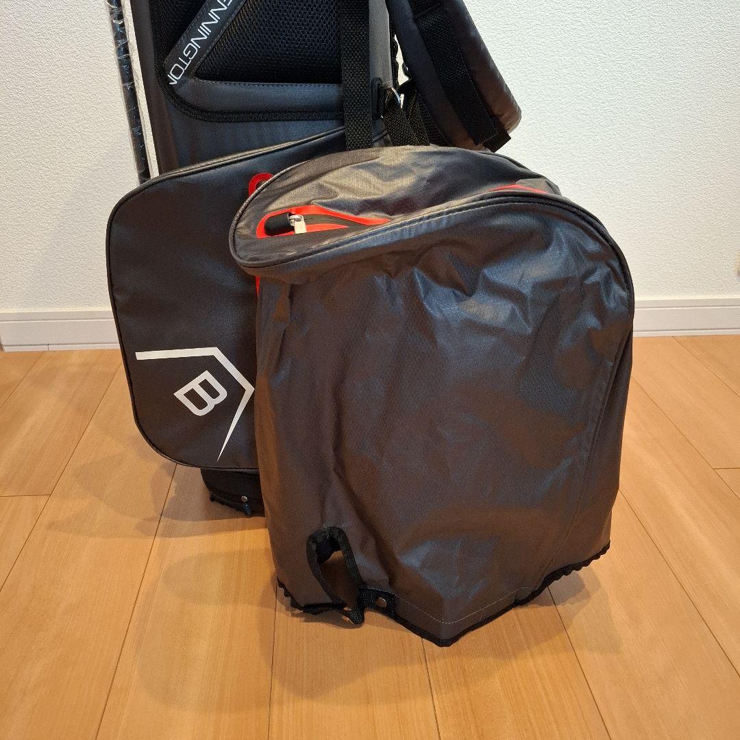 BENNINGTONZONE キャディバッグ 14分割グレー/レッド