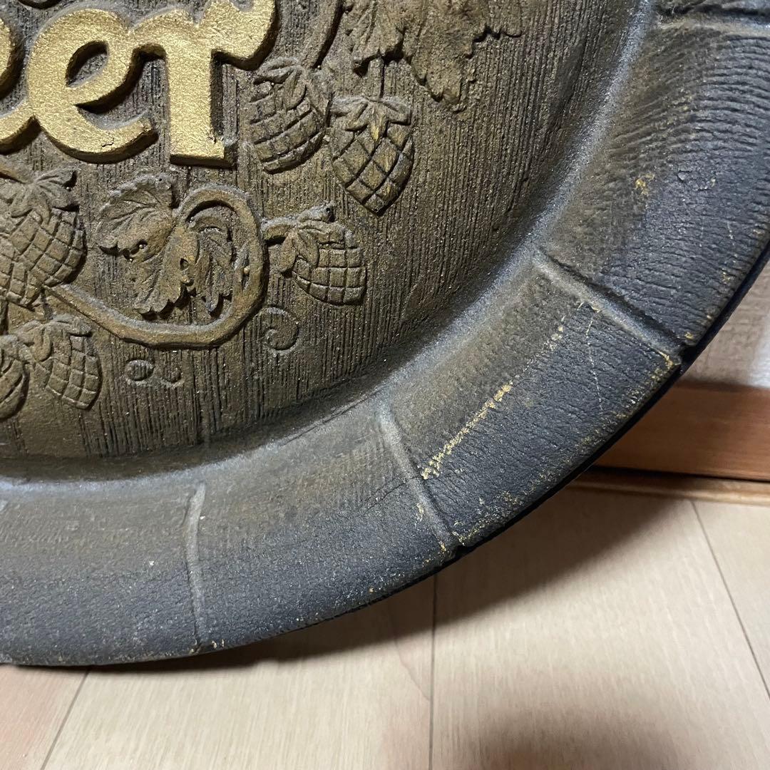 Carlsberg ビールトレイ　アンティーク　樽型壁掛け　看板　インテリア