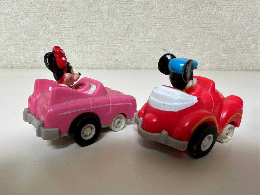激レア ビンテージ レトロ ミッキー＆ミニー ミニカー トイカー 2個セット