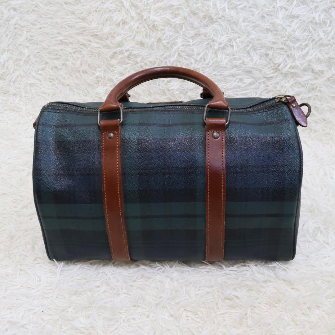 ポロラルフローレン　ボストンバッグ　チェック柄