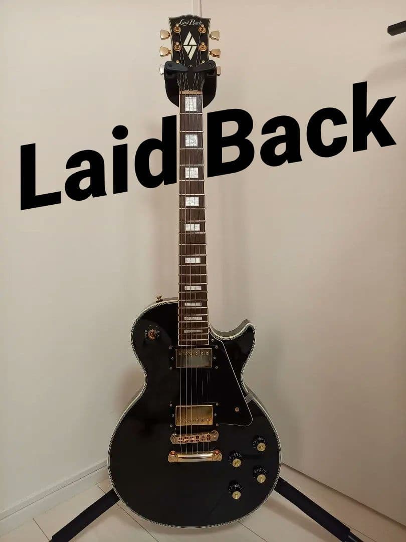 Laid Back レイドバック レスポールカスタムタイプ エレキギター 黒