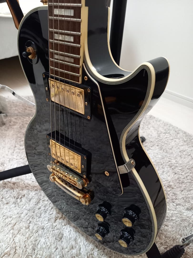 Laid Back レイドバック レスポールカスタムタイプ エレキギター 黒