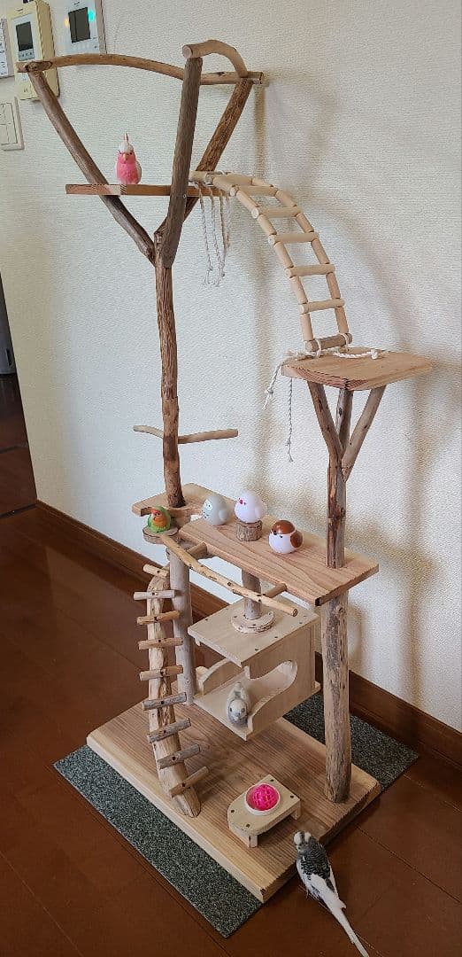 ⑦イボンヌ　オーダーバードアスレチック　流木　ハンドメイド