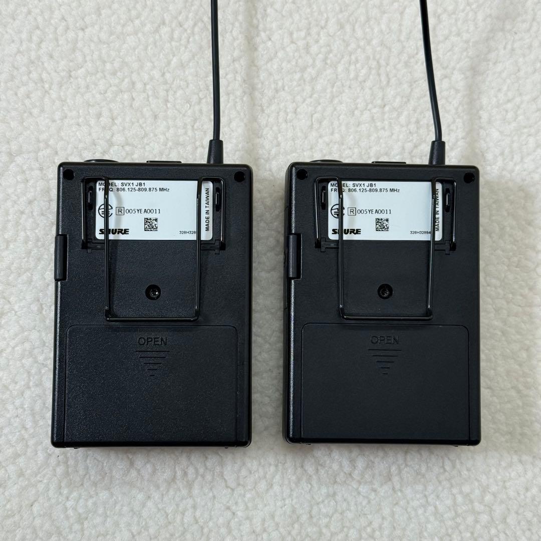 動作確認済　SHURE SVX88 SVX1 JB1 ワイヤレスシステム
