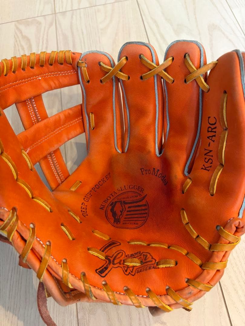 Slugger 久保田スラッガー　軟式グローブ オレンジ