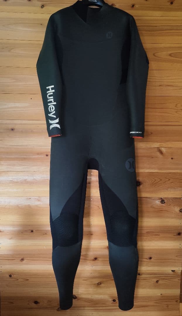 Hurley 4/3mm セミドライスーツ バックジップ　防水ジップ