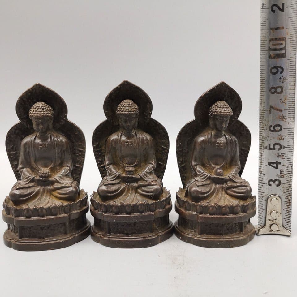 仏教美術 三宝仏 工芸品 美術品 置物