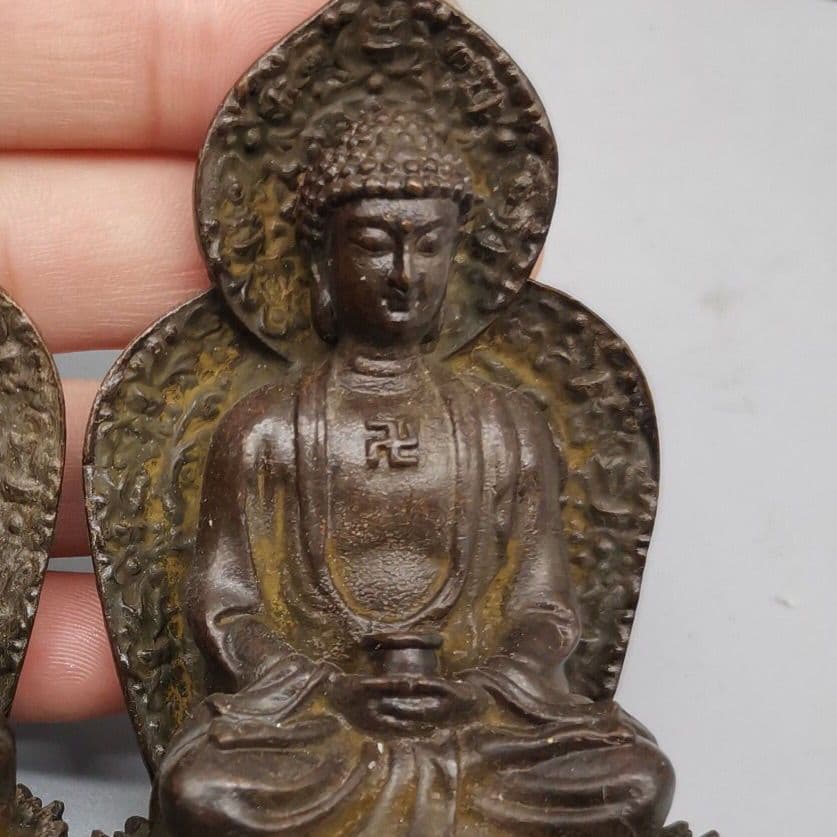 仏教美術 三宝仏 工芸品 美術品 置物
