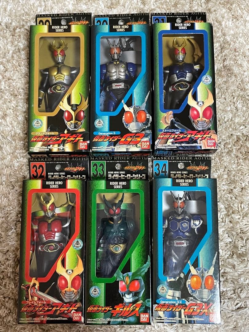 ライダーヒーローシリーズ 仮面ライダーアギト ソフビ人形 14種（限定品あり）