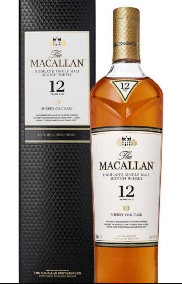 SUNTORY　マッカラン12年　シェリーオークカスク12本 1ケース