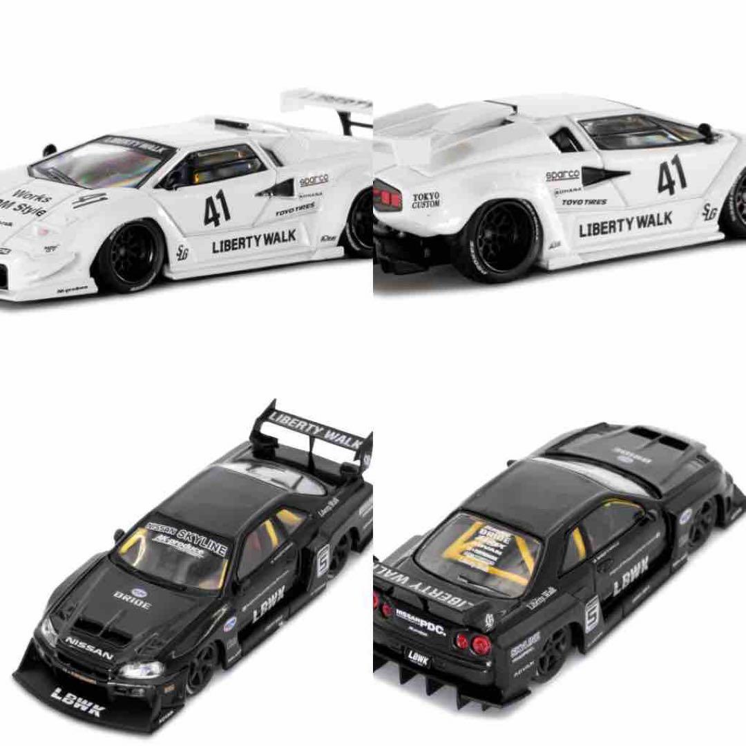 ミニカー LIBERTY WALK GT Nissan Lamborghini