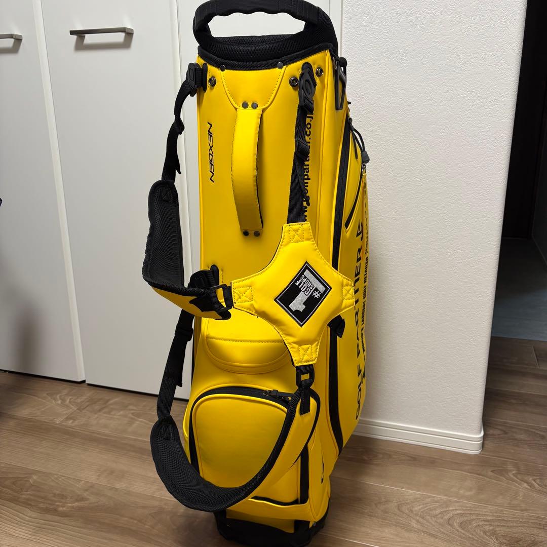 新品未使用品 GOLF PARTNER NEXGEN イエローキャディバッグ