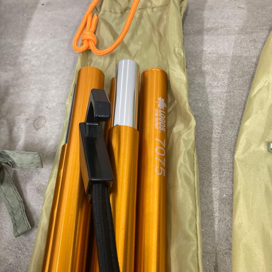 美品【LOGOS】Tepee 400 ワンポールテント＆グランドシートセット