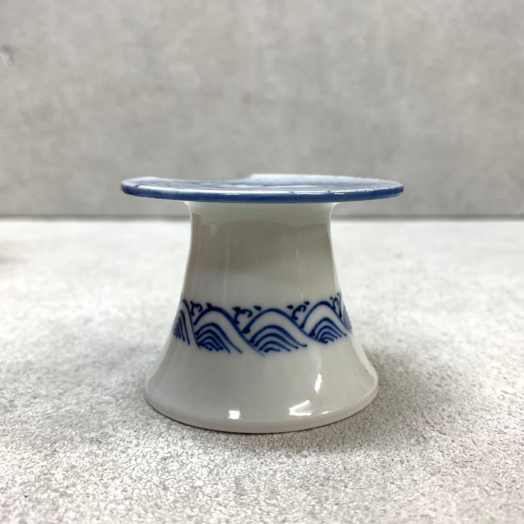 蓋置 高野昭阿弥 月兎 共箱 干支 うさぎ 茶道具 茶の湯 波 B-1