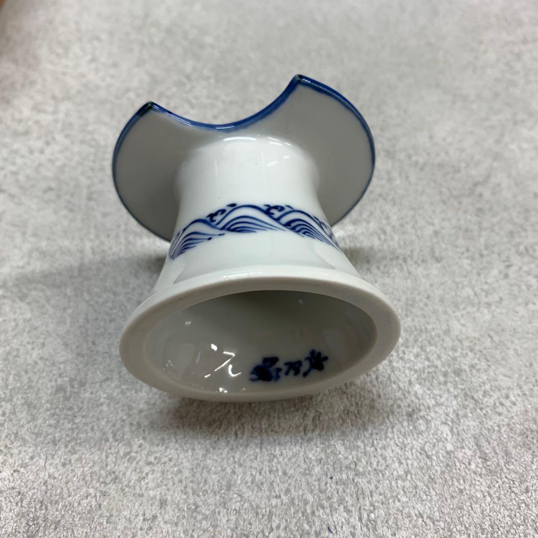 蓋置 高野昭阿弥 月兎 共箱 干支 うさぎ 茶道具 茶の湯 波 B-1