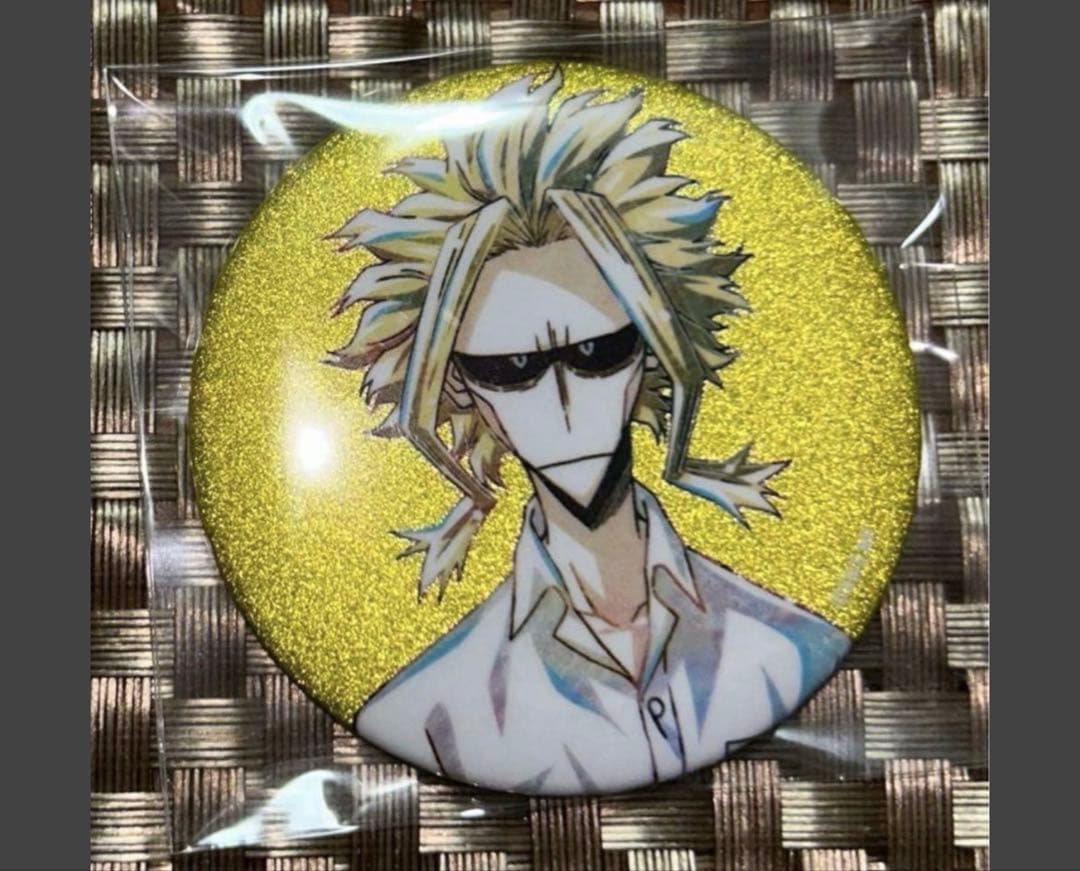 ヒロアカ オールマイト グリッター 缶バッジ