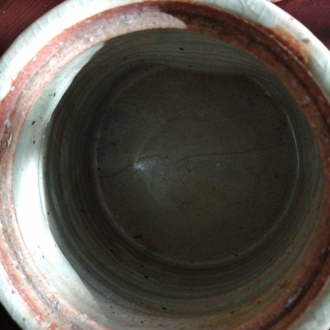 伊賀焼　土楽　伊賀臼形水指　19.5cm