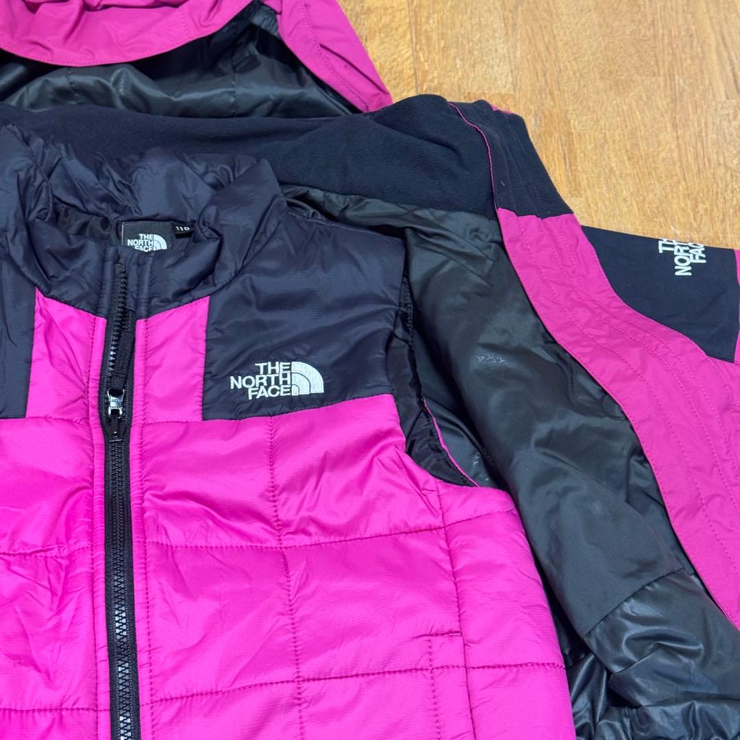 used ノースフェイス110 キッズ　スノボウェア　スキーウェア　スノーウェア