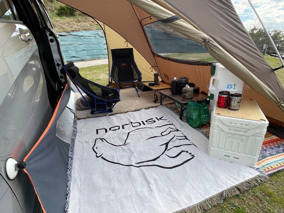 Ogawa CarSide shelter ブラウン